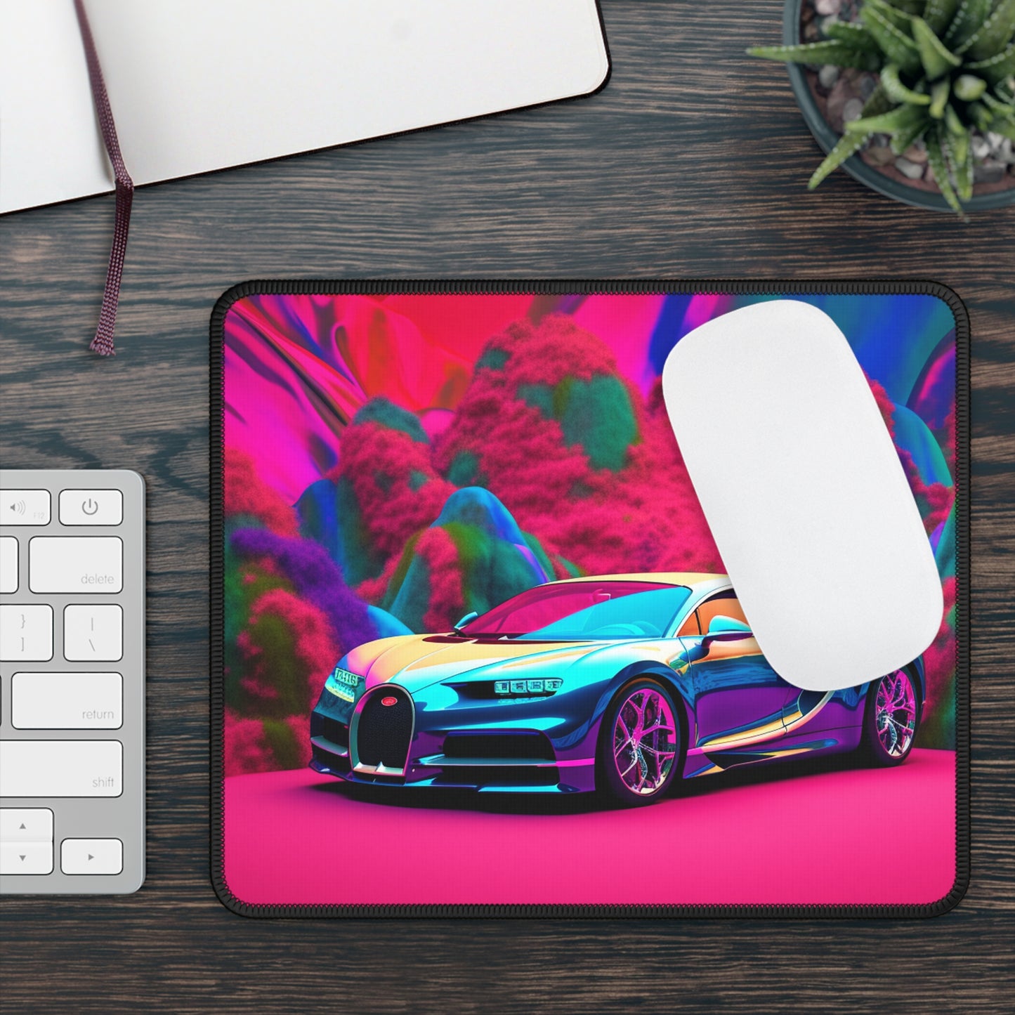 Gaming Mouse Pad  Florescent Bugatti Flair 4