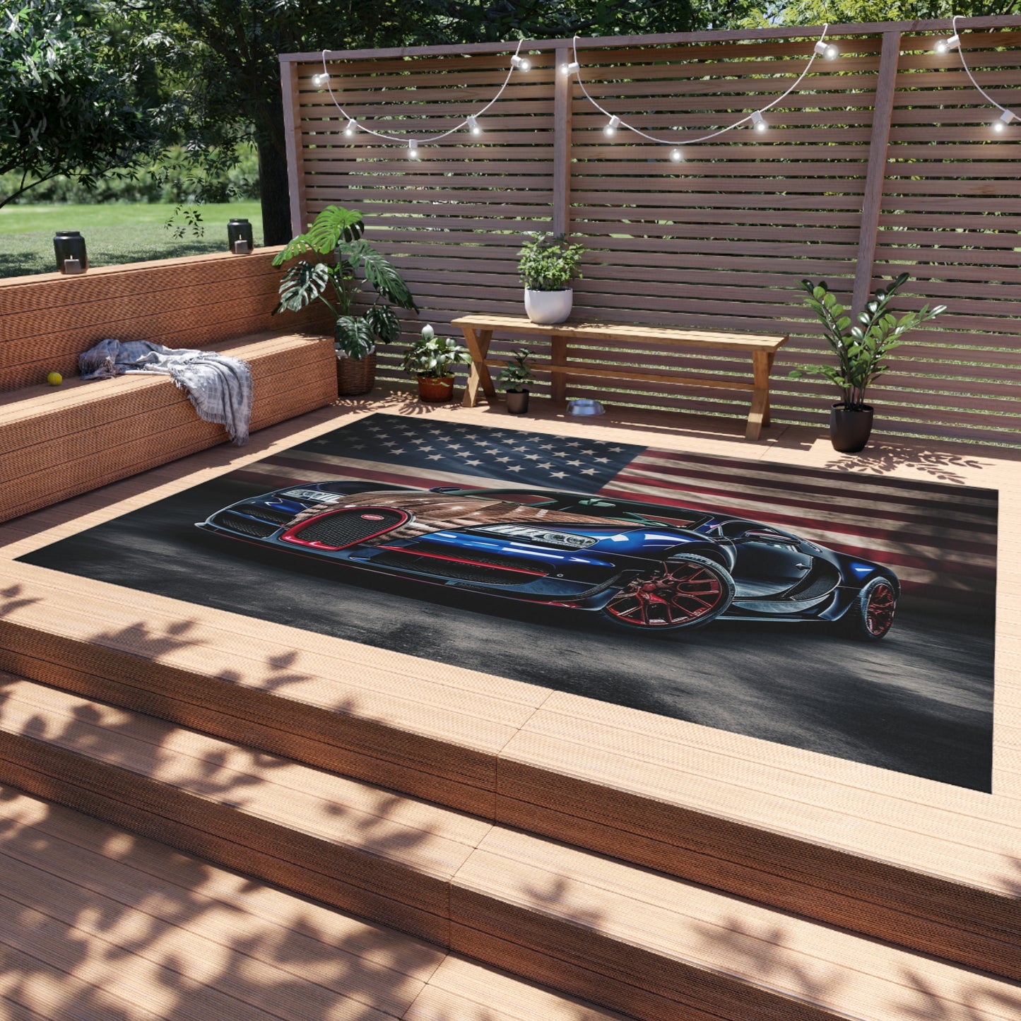 Outdoor Rug  Bugatti American Flag 4