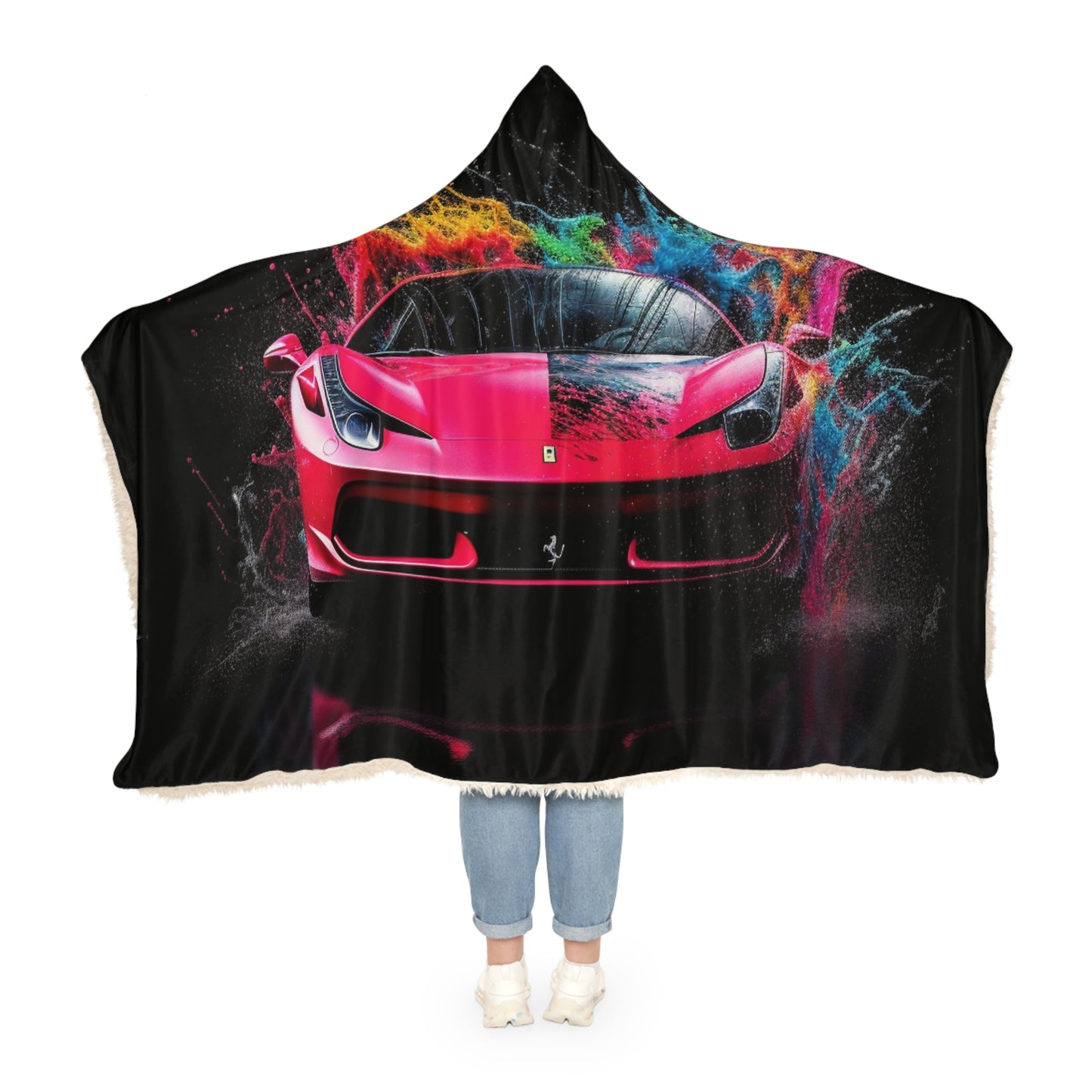 Snuggle Hooded Blanket Ferrari Water Splash 2