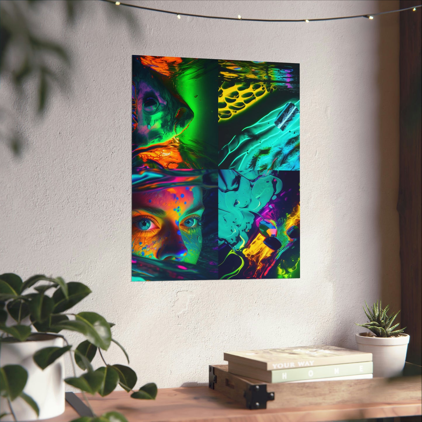 Premium Matte Vertical Posters Florescent Glow 5