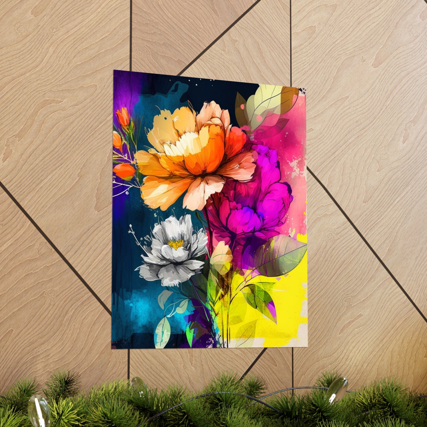 Premium Matte Vertical Posters Bright Spring Flowers 4