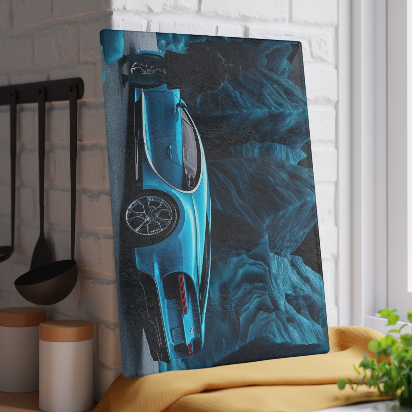 Glass Cutting Board Bugatti Real Look 3