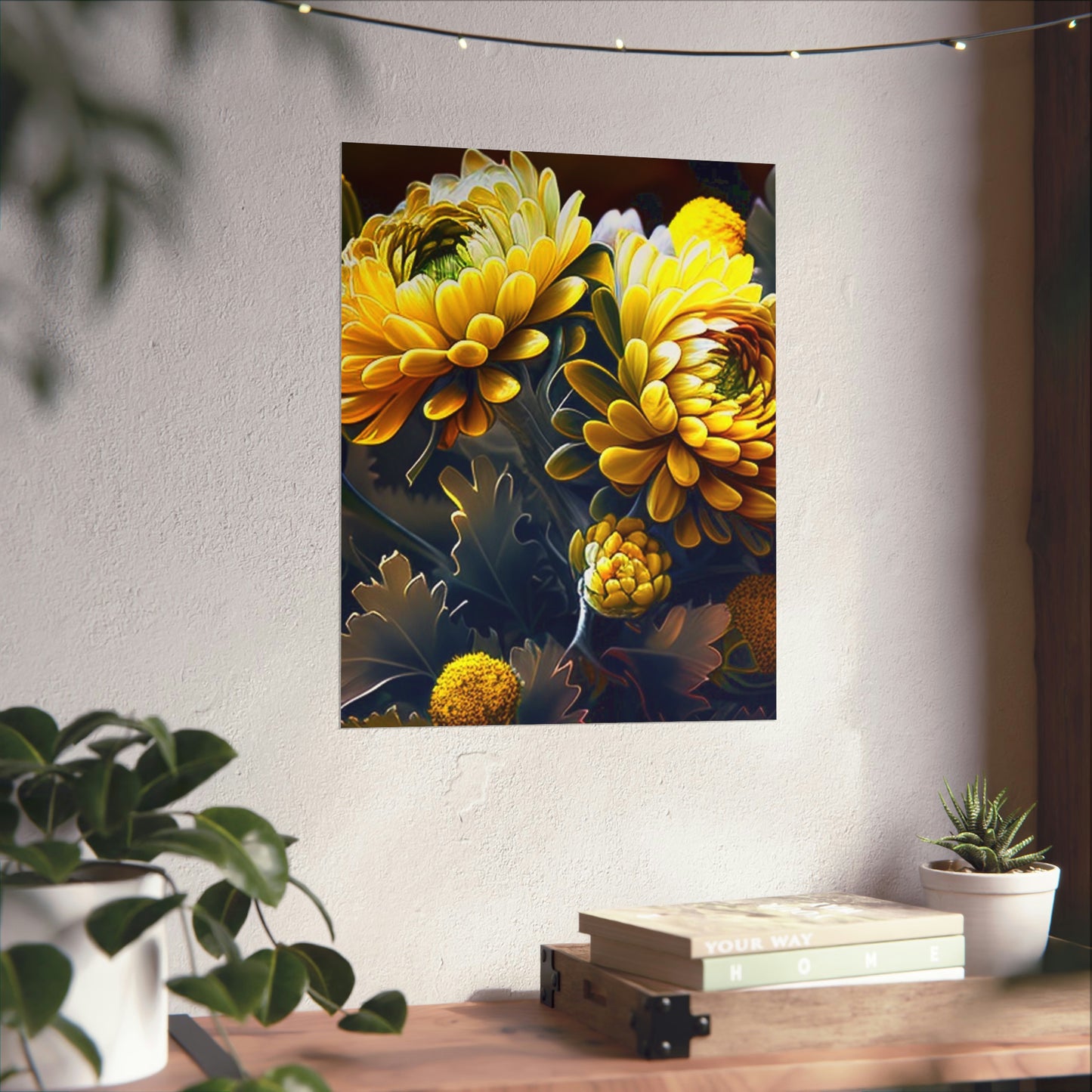 Premium Matte Vertical Posters Yellow Hermosas Flores Amarillas 3