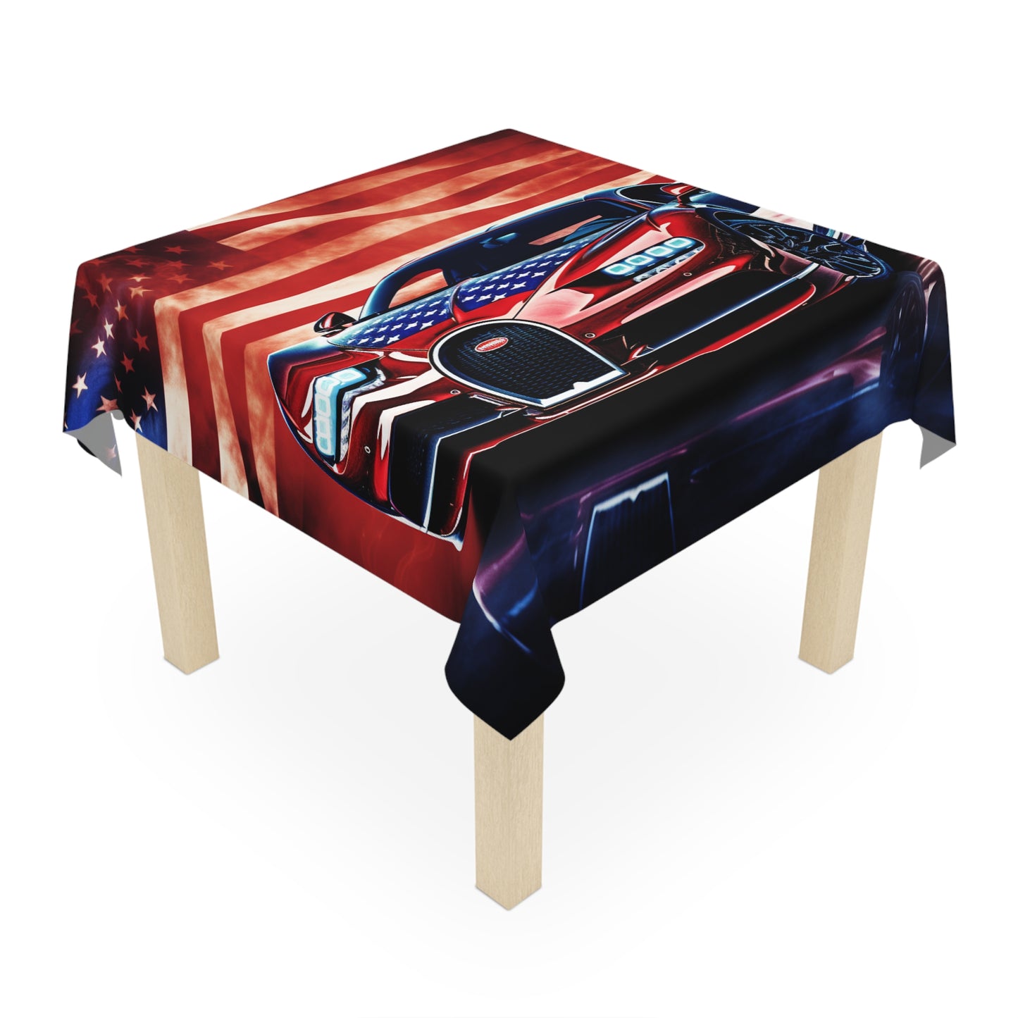 Tablecloth Abstract American Flag Background Bugatti 3