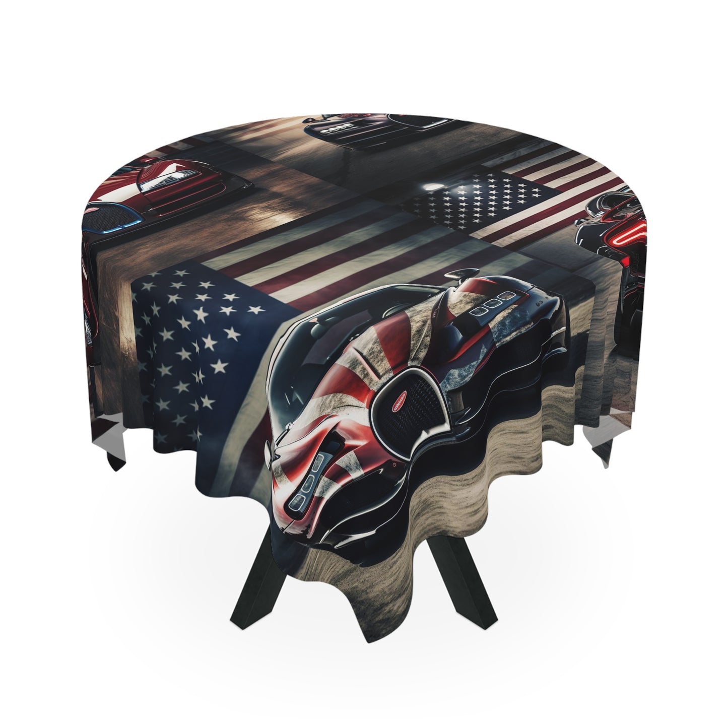 Tablecloth American Flag Background Bugatti 5