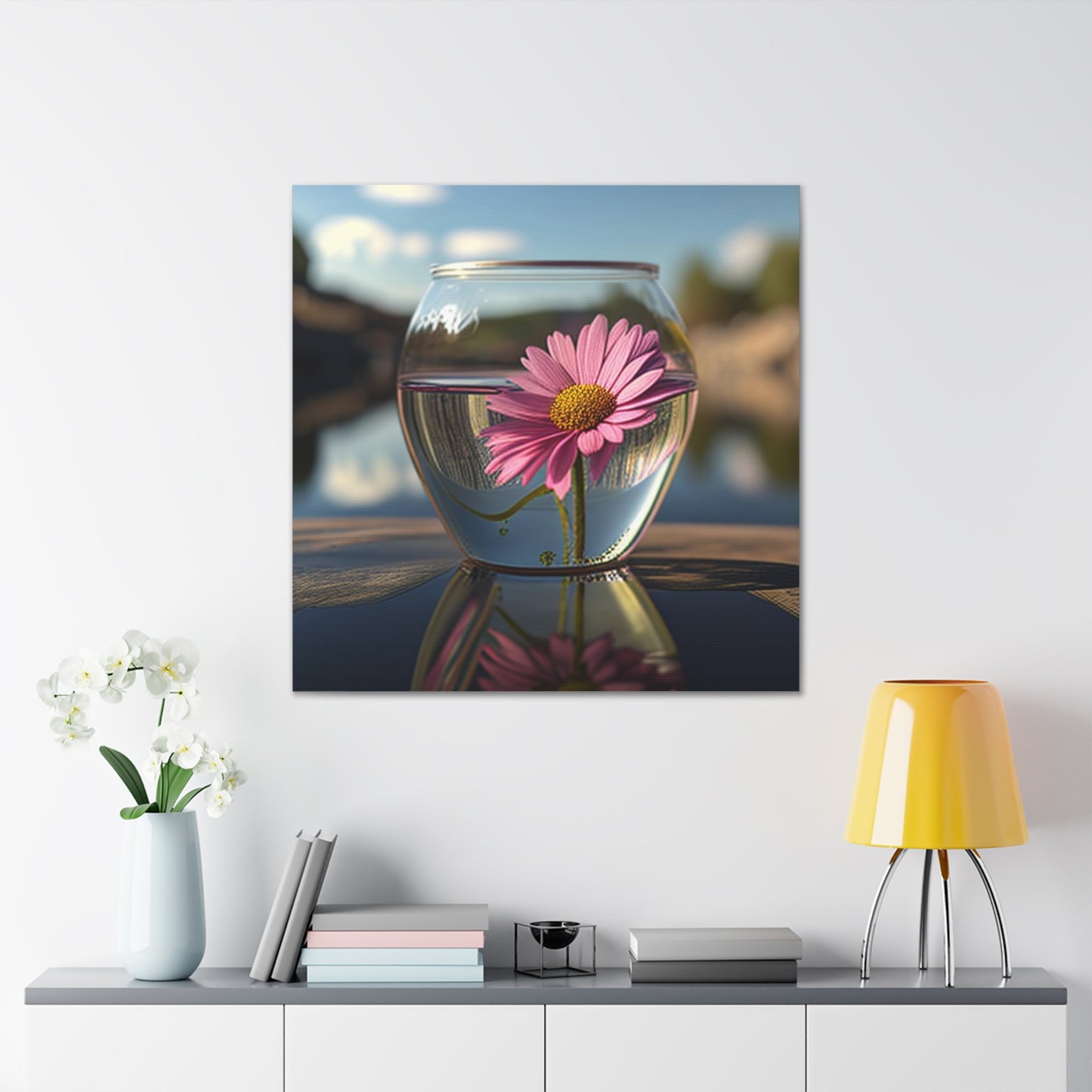 Canvas Gallery Wraps Pink Daisy 3