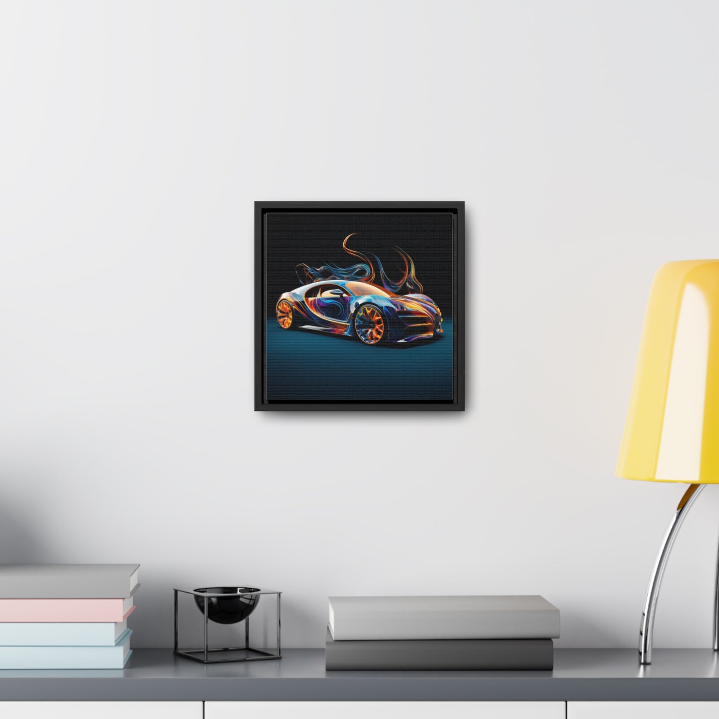 Gallery Canvas Wraps, Square Frame Bugatti Abstract Flair 2