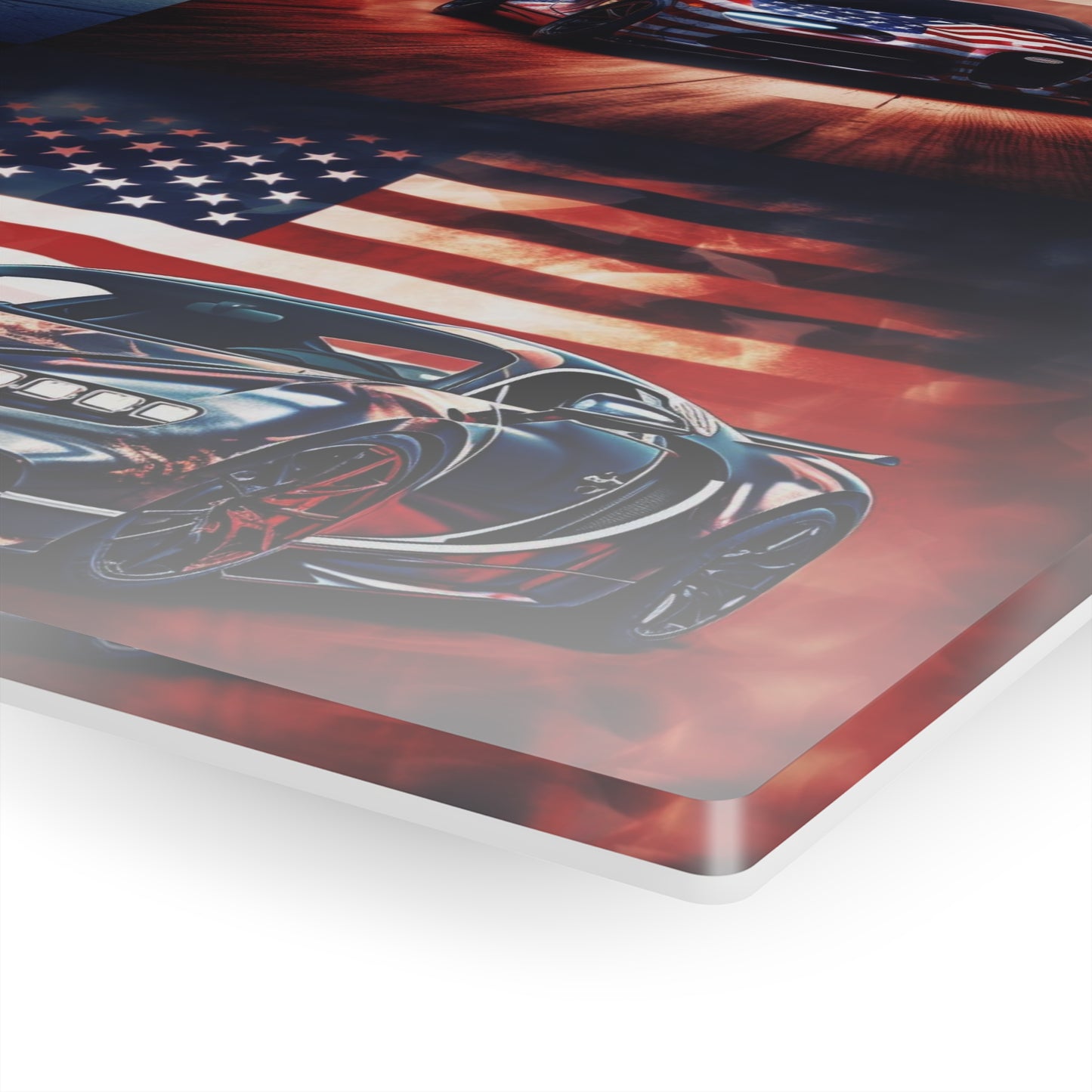 Acrylic Prints Abstract American Flag Background Bugatti 5