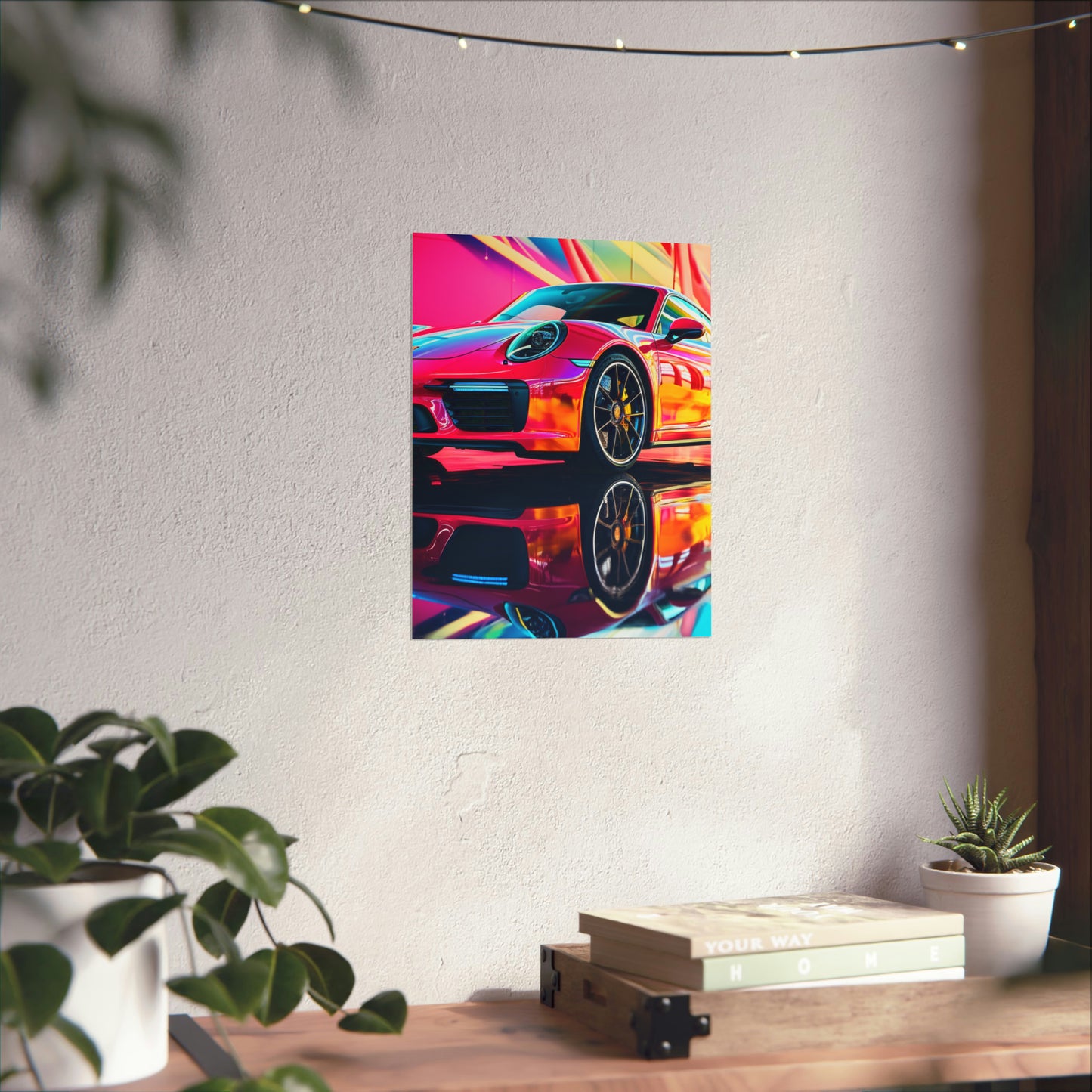 Premium Matte Vertical Posters Macro Porsche 4