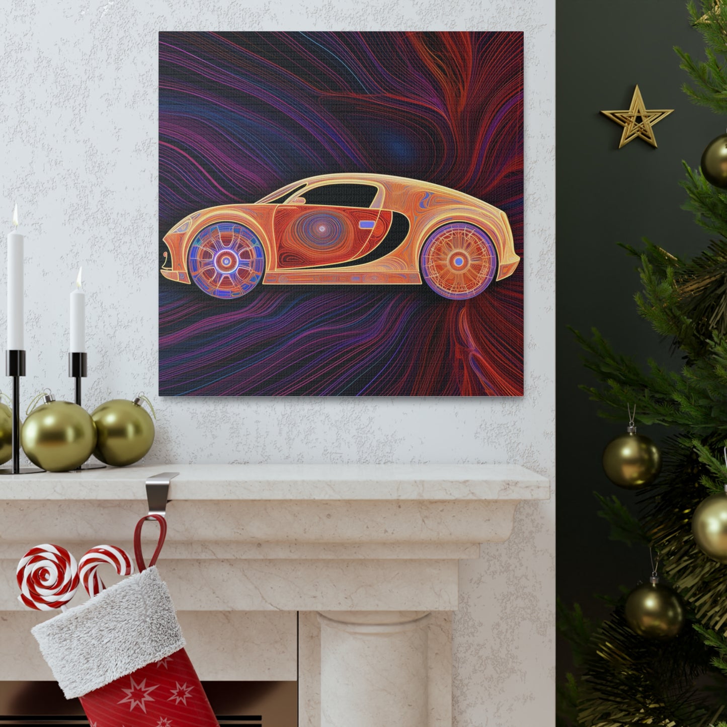 Canvas Gallery Wraps Bugatti Abstract Concept 2