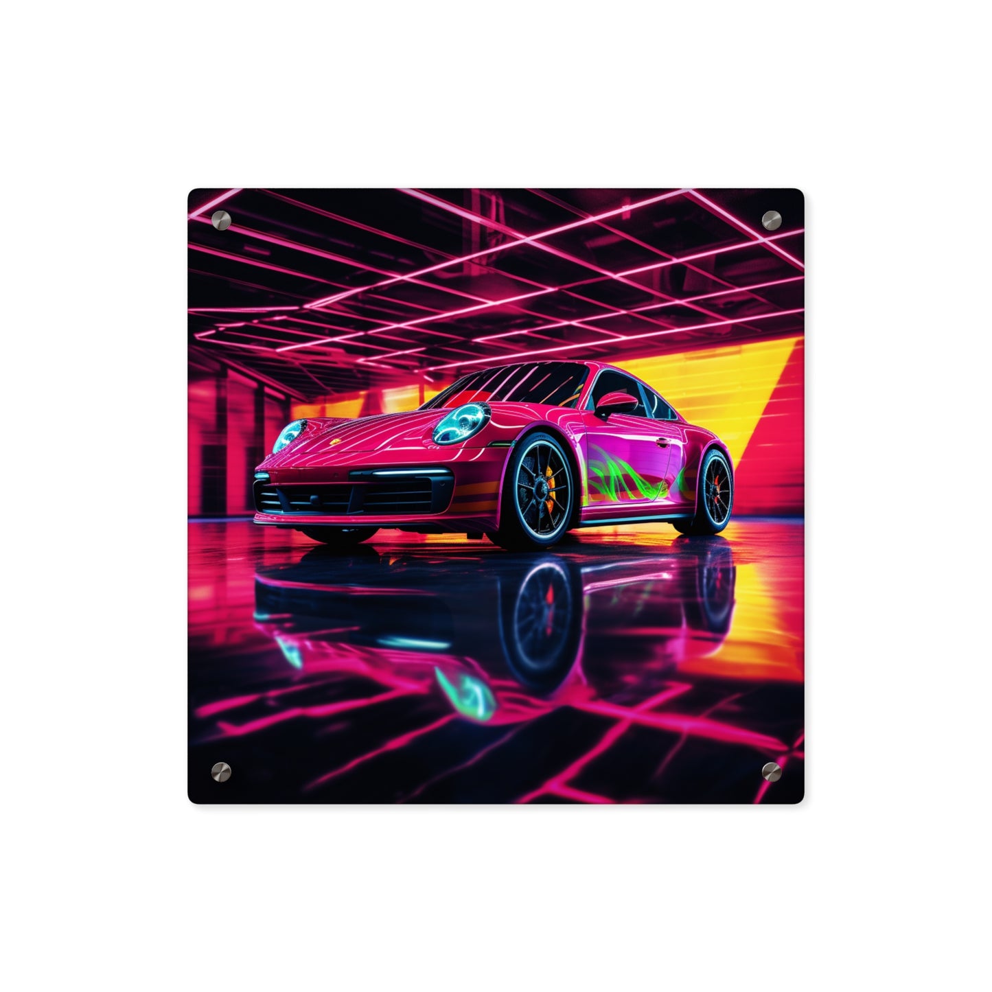 Acrylic Wall Art Panels Macro Porsche 3