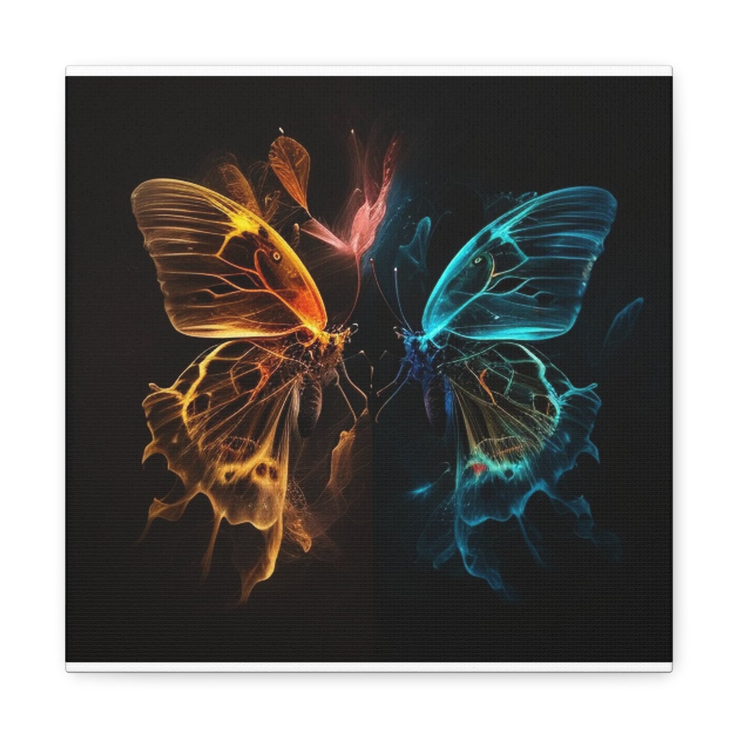 Canvas Gallery Wraps Kiss Neon Butterfly 4