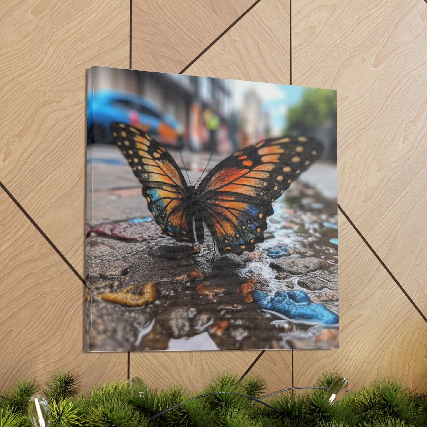 Canvas Gallery Wraps Water Butterfly Street 4