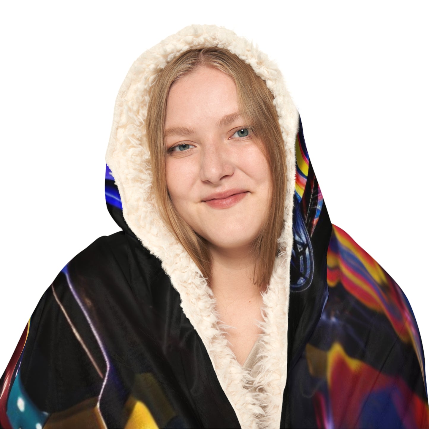 Snuggle Hooded Blanket Hyper Colorfull Ferrari 5