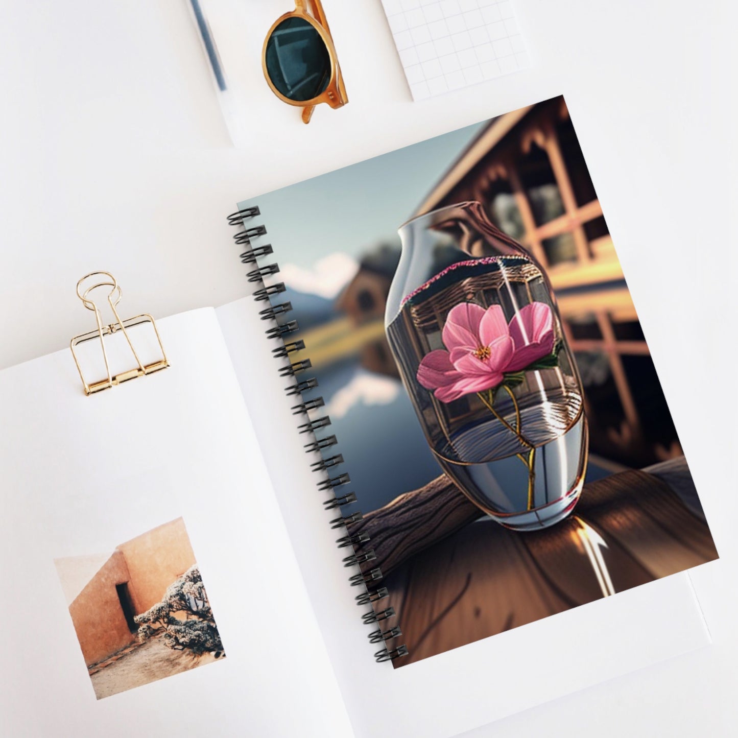 Spiral Notebook - Ruled Line Pink Magnolia 4