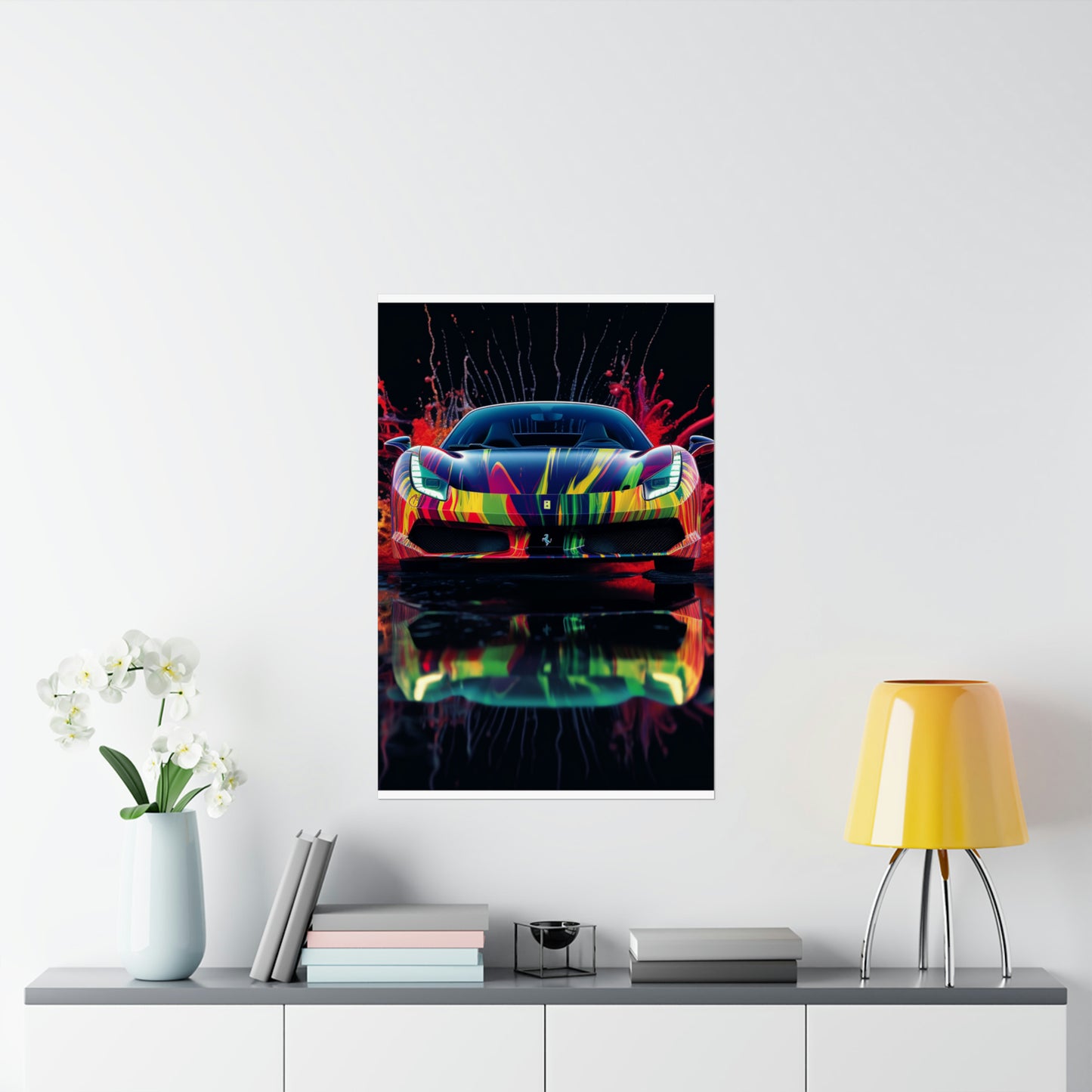 Premium Matte Vertical Posters Ferrari Fusion Water 1