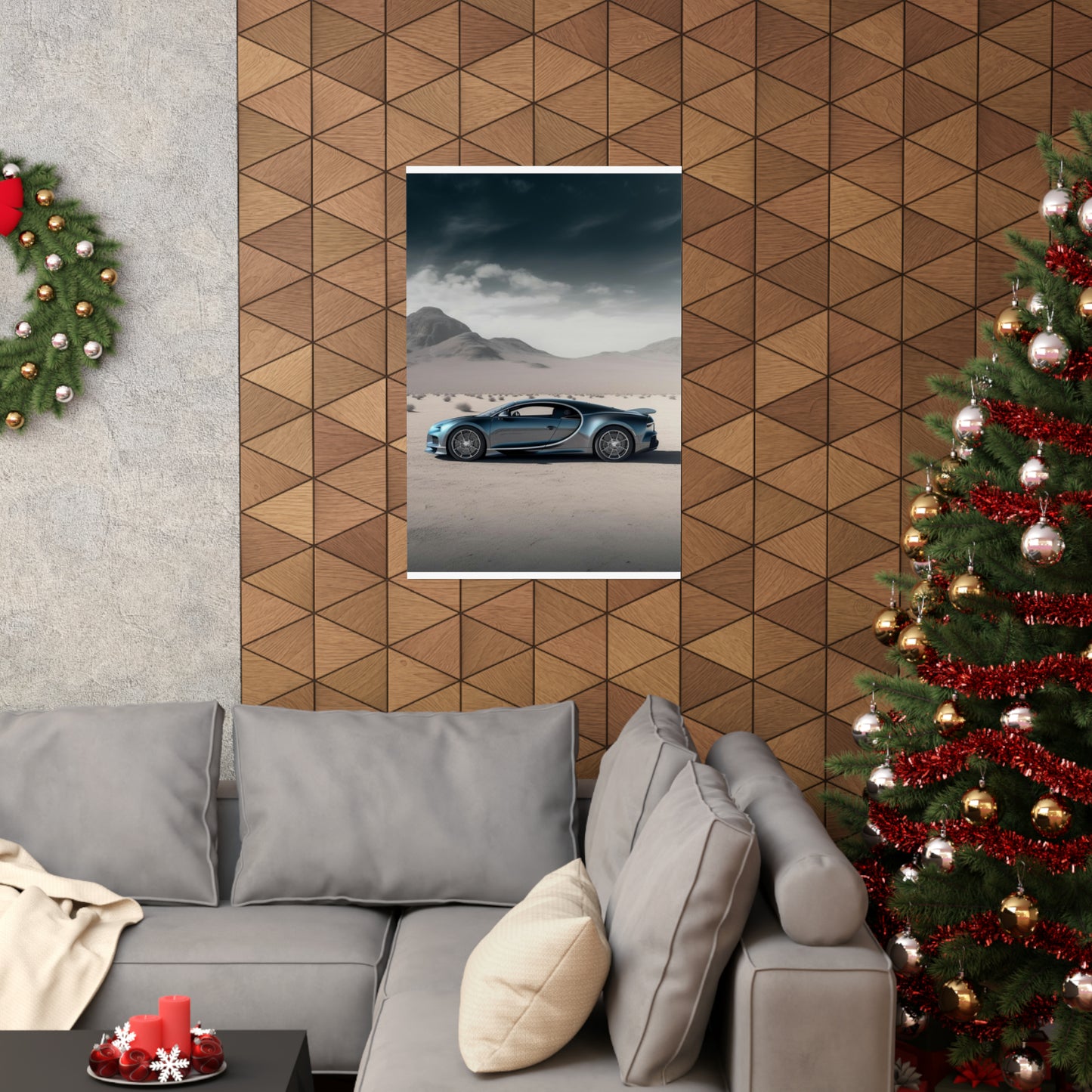 Premium Matte Vertical Posters Bugatti Real Look 1