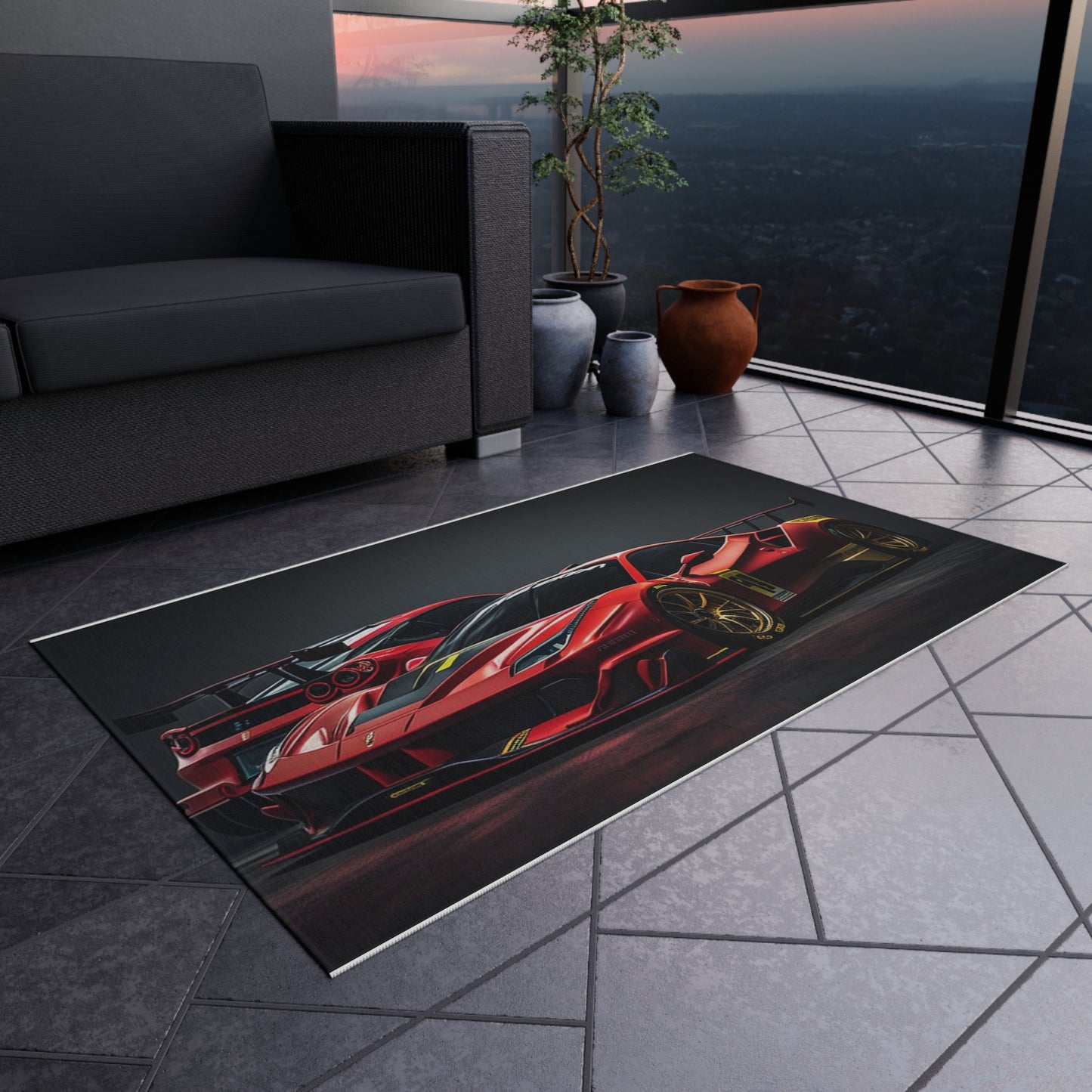 Outdoor Rug  Ferrari Red 3