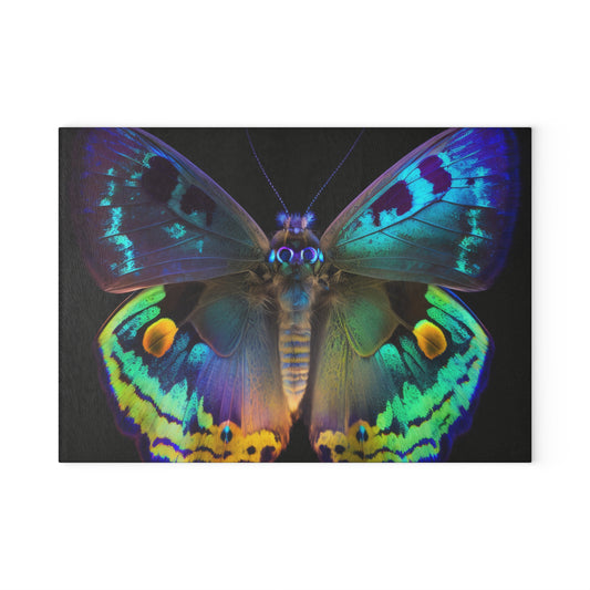 Glass Cutting Board Neon Hue Butterfly 4