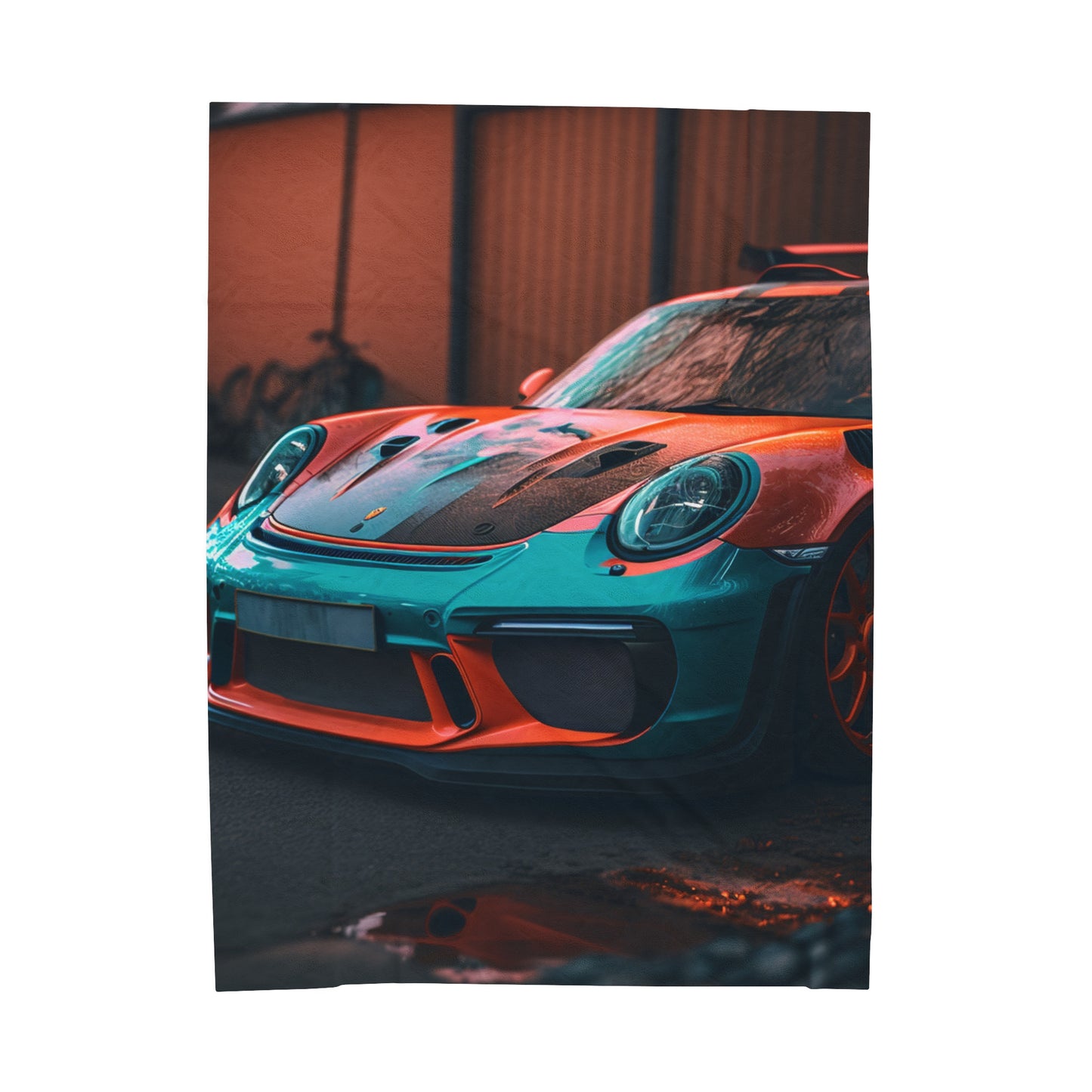 Velveteen Plush Blanket porsche 911 gt3 3