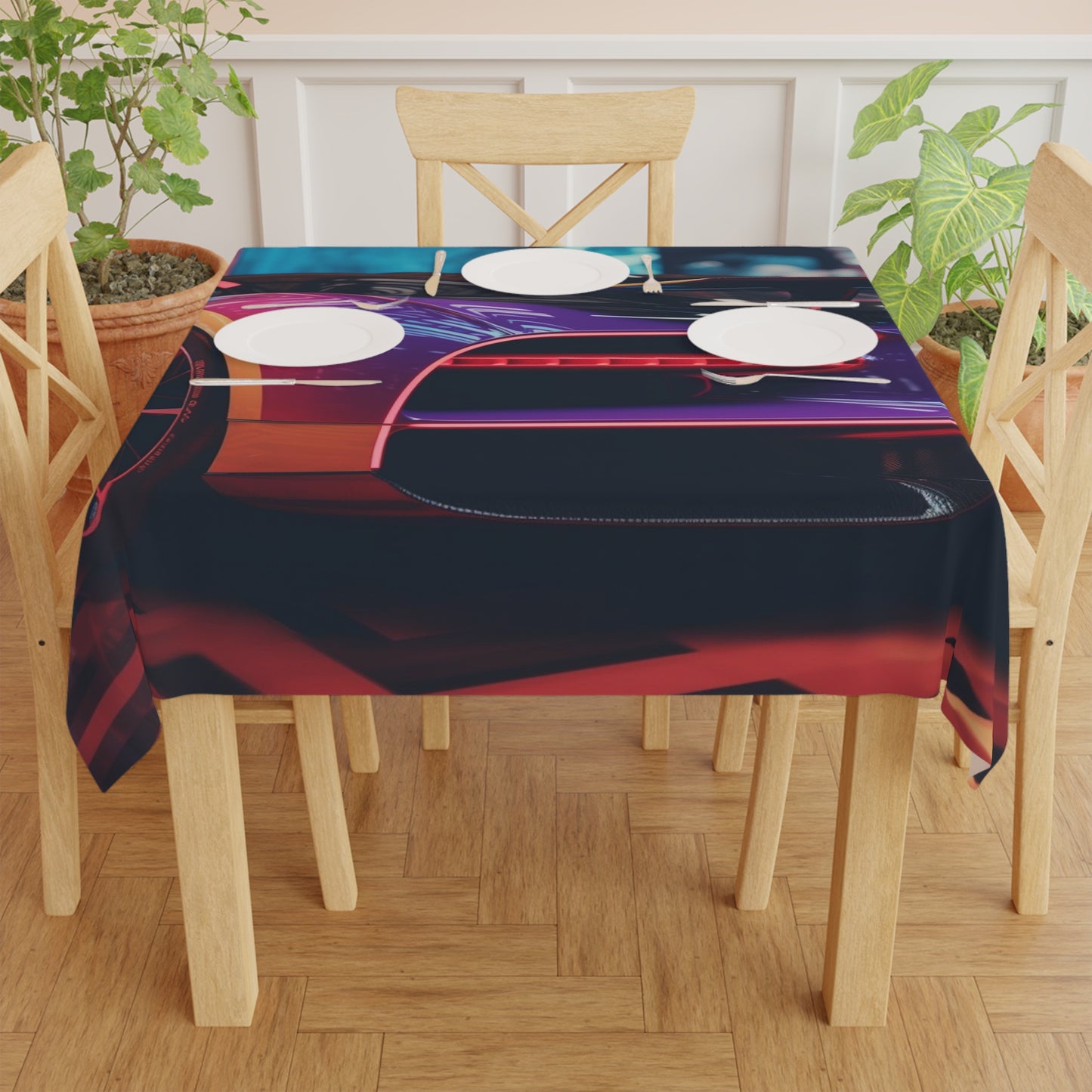 Tablecloth Hyper Bugatti Neon Chiron 3