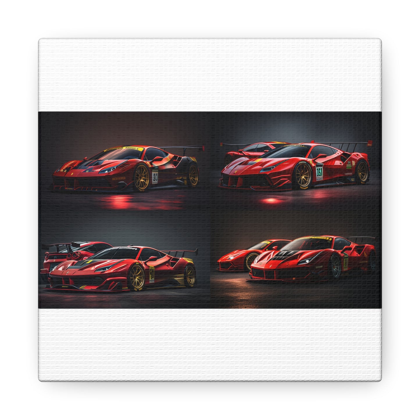 Canvas Gallery Wraps Ferrari Red 5