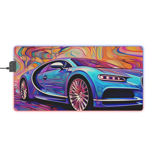 LED Gaming Mouse Pad Bugatti Abstract Concept 3