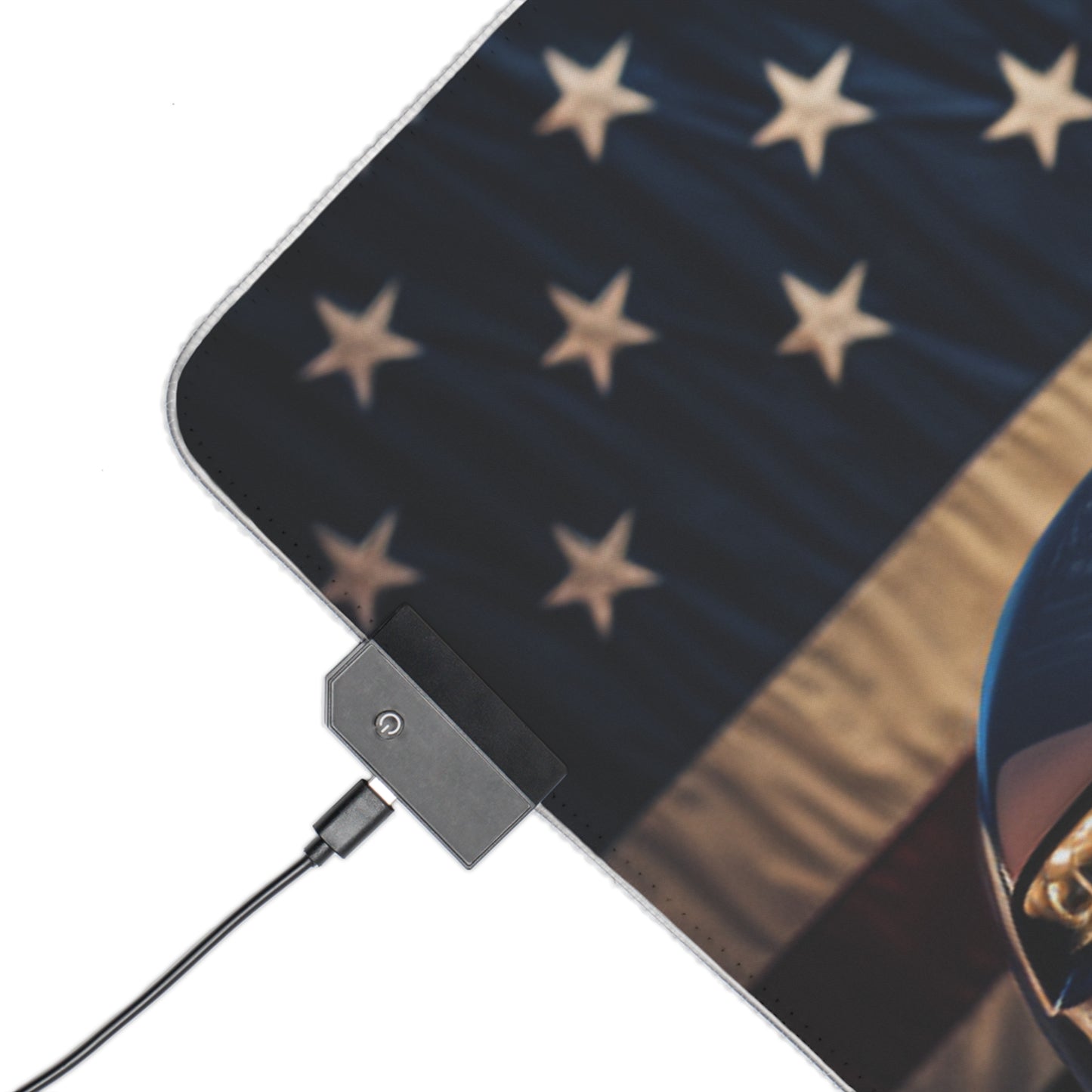 LED Gaming Mouse Pad Bugatti Flag American 4