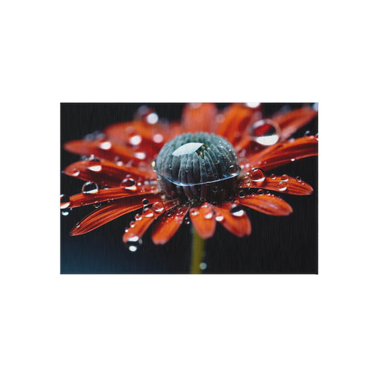 Outdoor Rug  Water drop Macro Flower 1