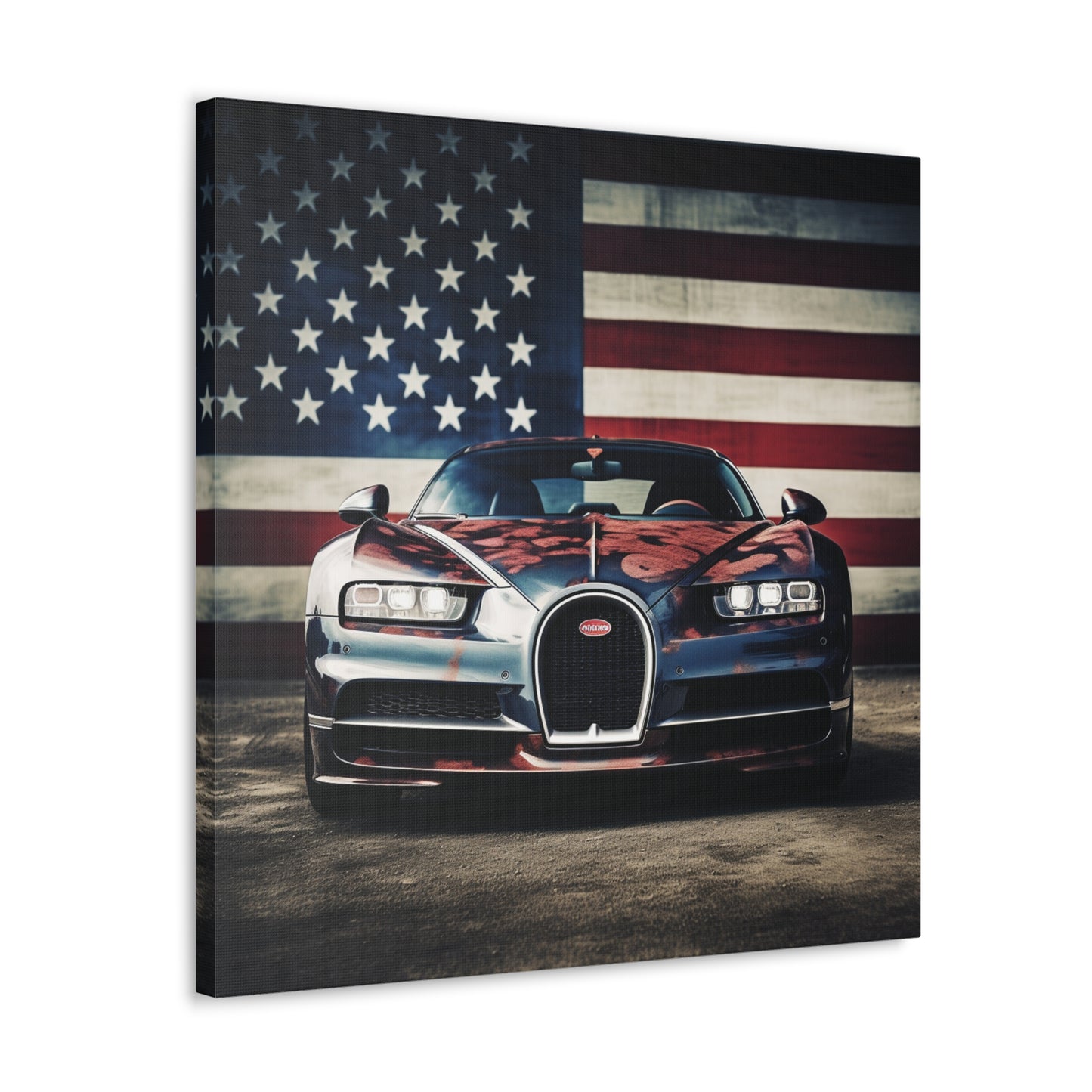 Canvas Gallery Wraps Bugatti Flag 3