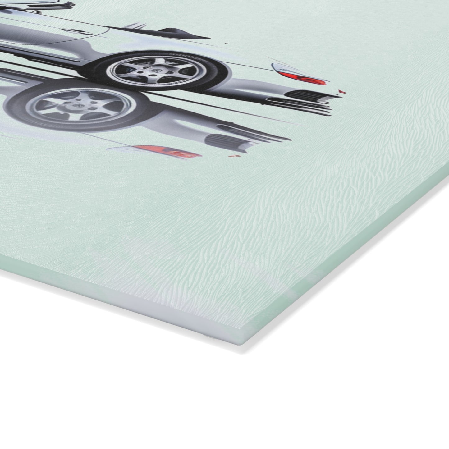 Glass Cutting Board 911 Speedster on water 3