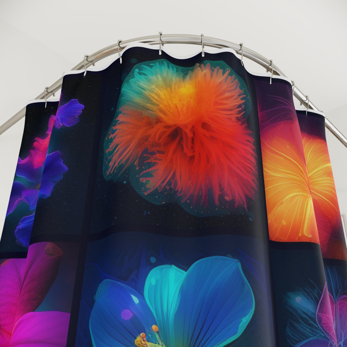 Polyester Shower Curtain Macro Life Photo 4