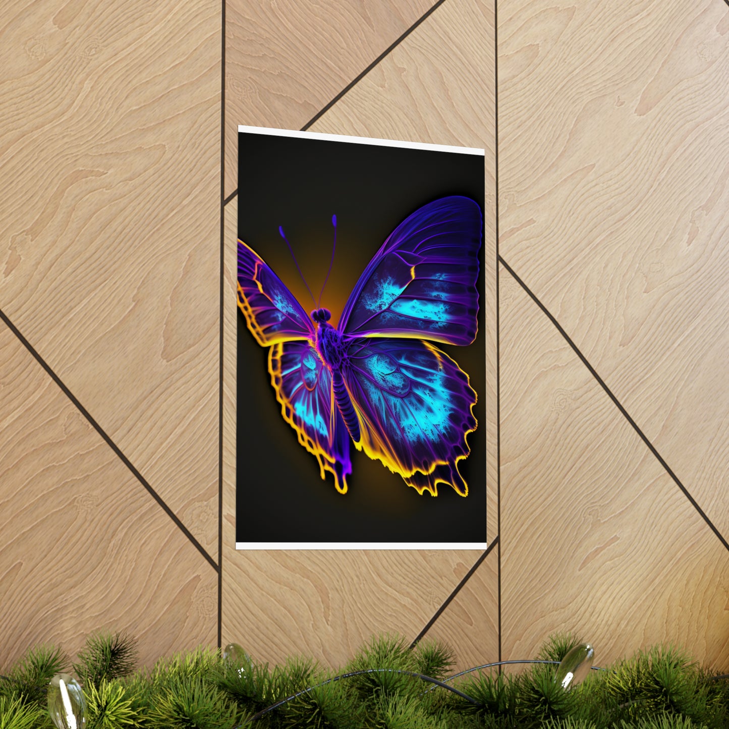 Premium Matte Vertical Posters Thermal Butterfly 4