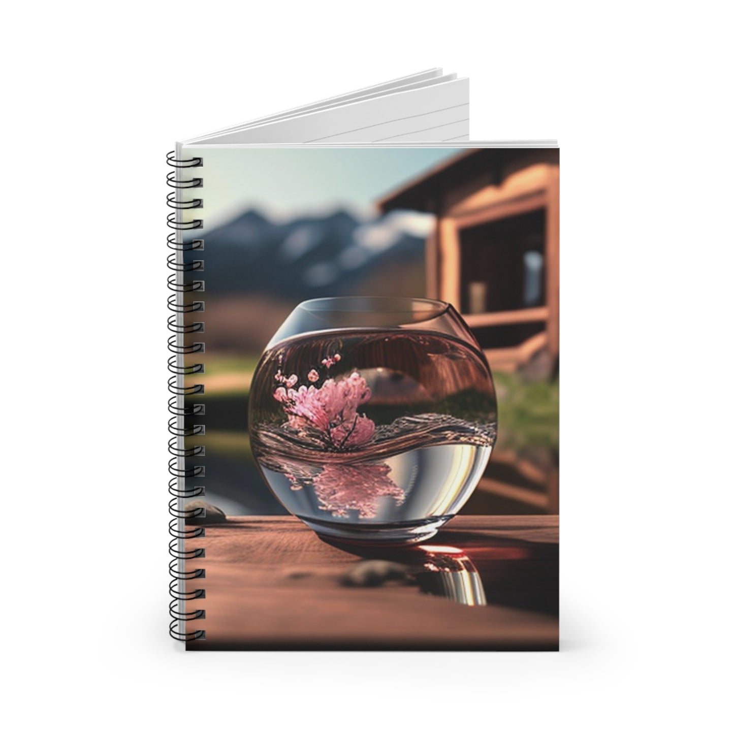 Spiral Notebook - Ruled Line Cherry Blossom 4