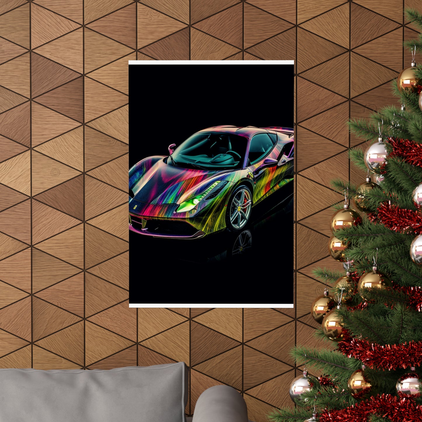 Premium Matte Vertical Posters Ferrari Color 3