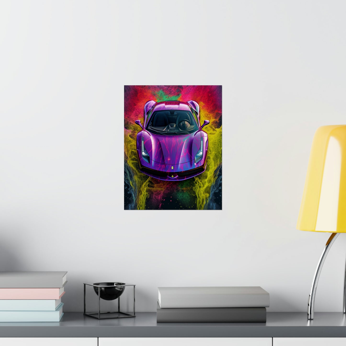 Premium Matte Vertical Posters Farrari Water 3