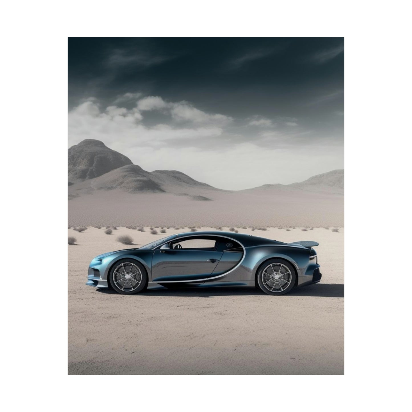 Premium Matte Vertical Posters Bugatti Real Look 1