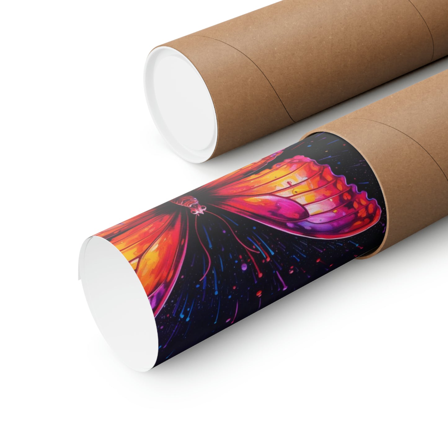 Premium Matte Vertical Posters Pink Butterfly Flair 5