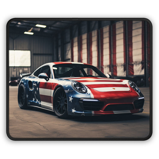 Gaming Mouse Pad  American Flag Porsche 2