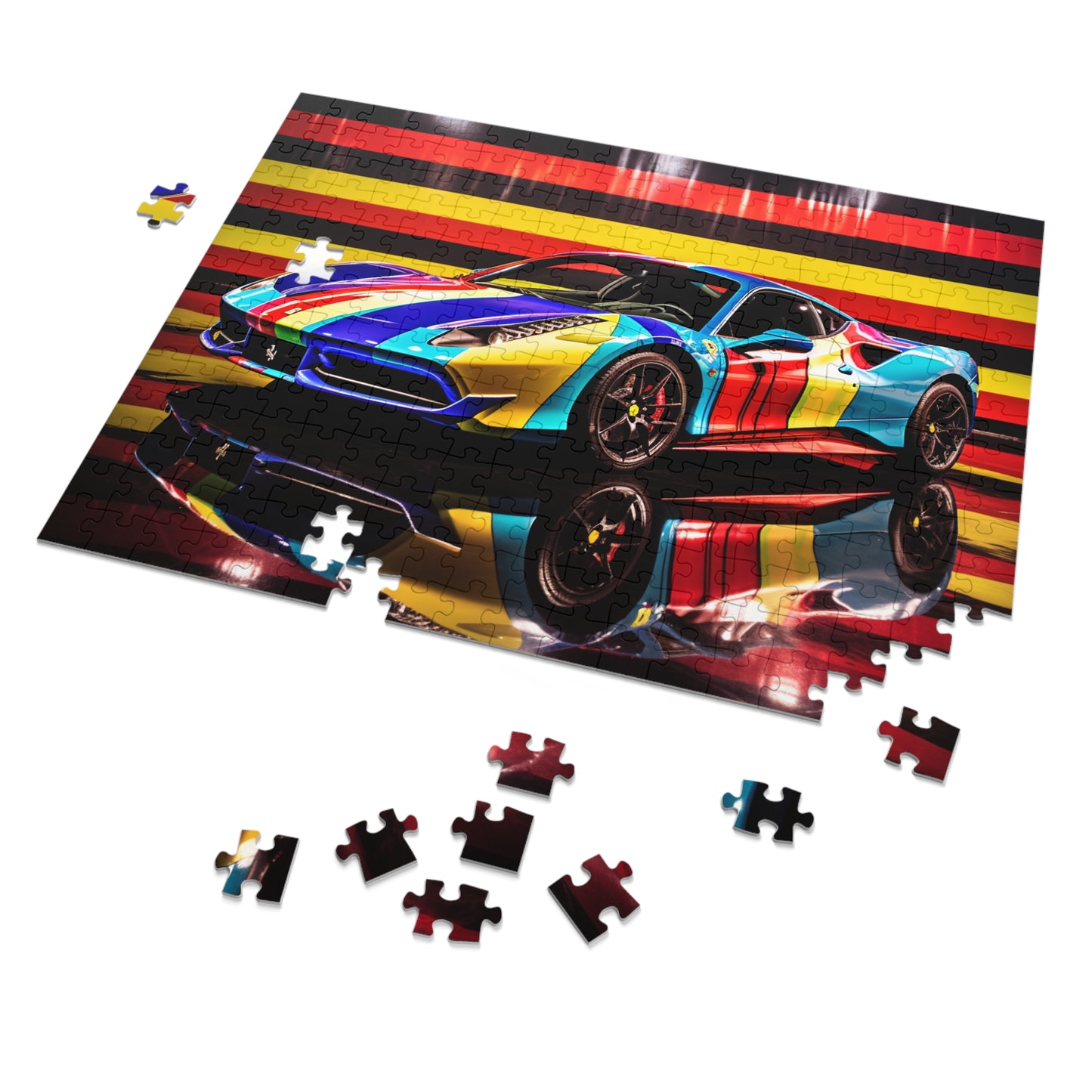 Jigsaw Puzzle (30, 110, 252, 500,1000-Piece) Hyper Colorfull Ferrari 2