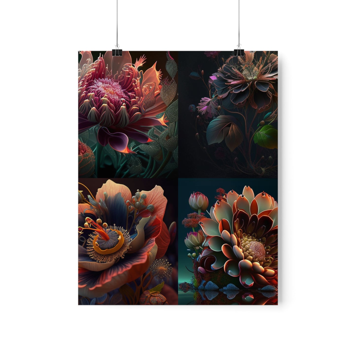 Premium Matte Vertical Posters Flower Arangment 5