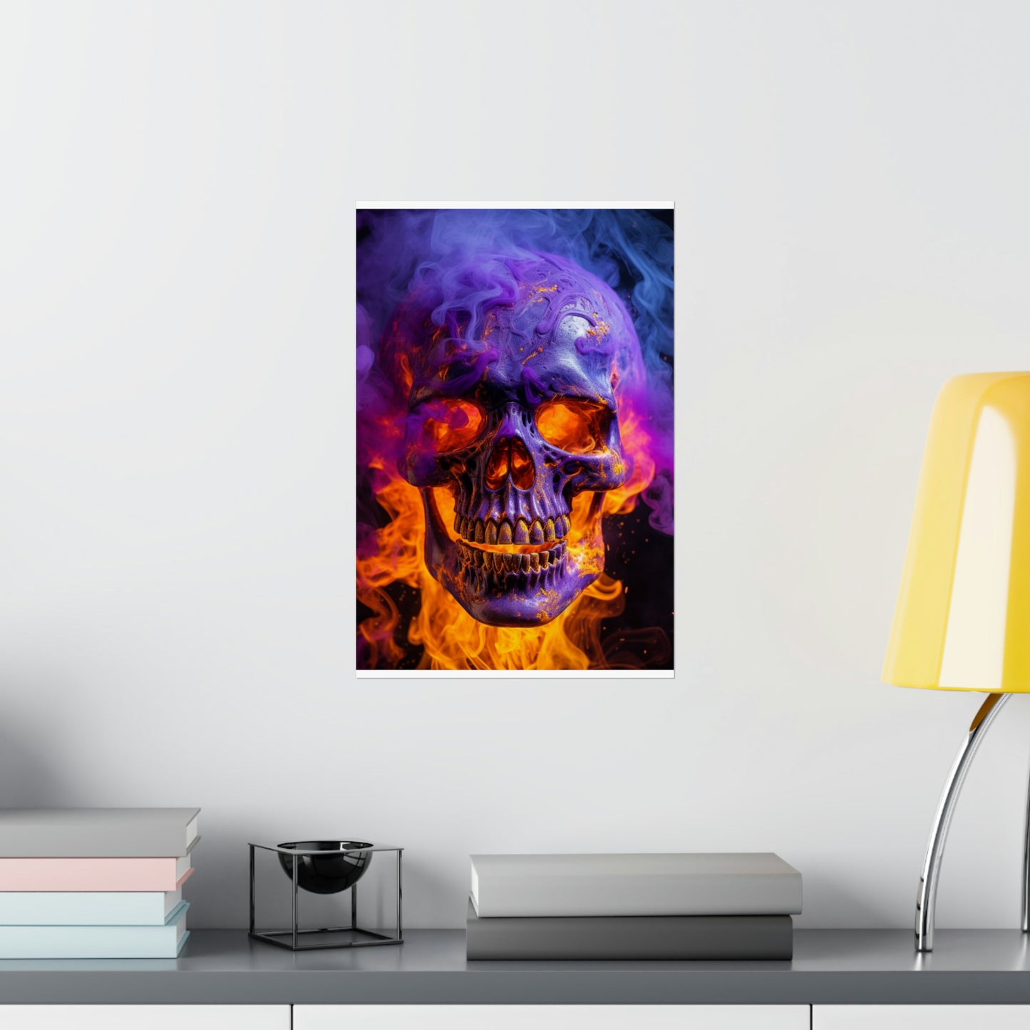 Premium Matte Vertical Posters Macro Skull 1