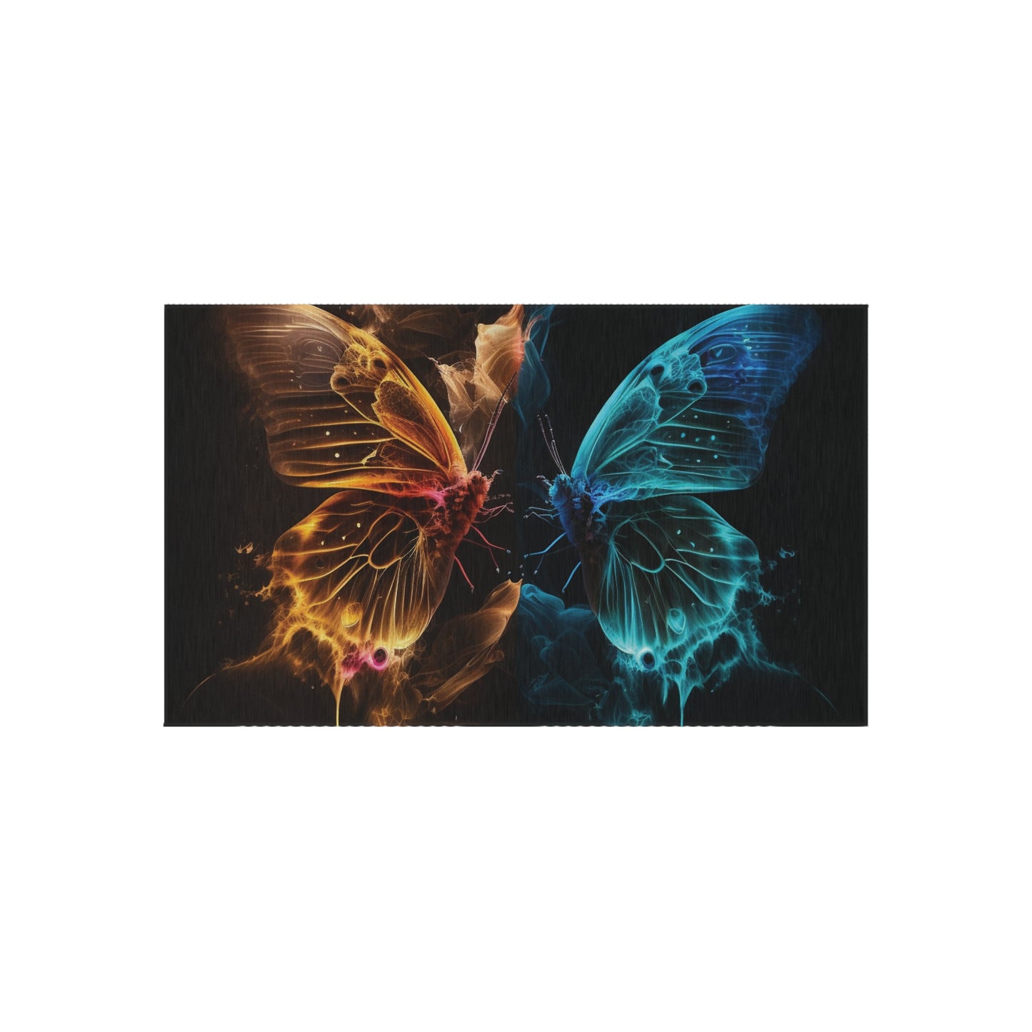 Outdoor Rug  Kiss Neon Butterfly 9