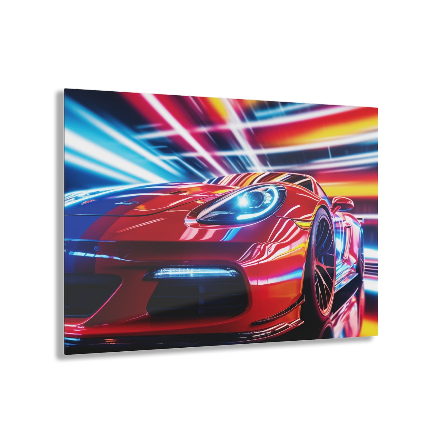 Acrylic Prints Macro Flag Ferrari 1