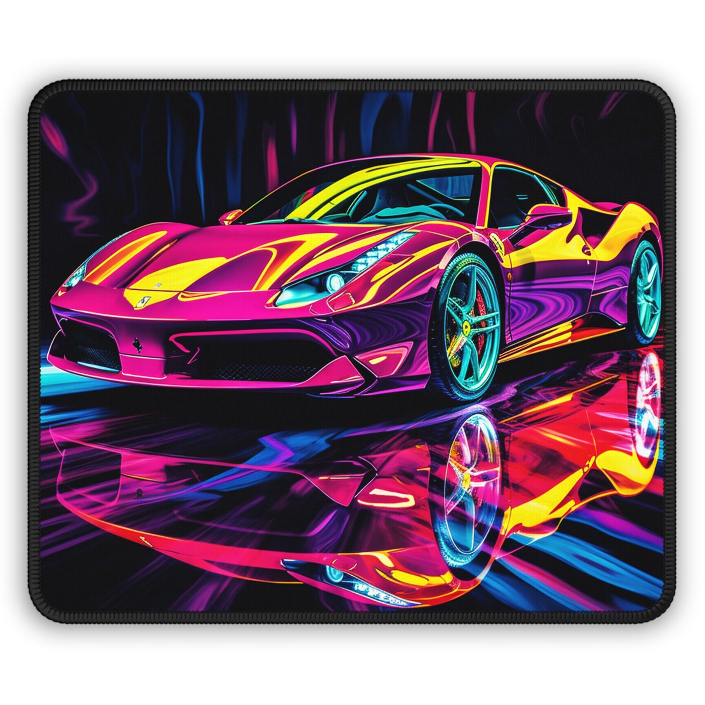 Gaming Mouse Pad  Pink Ferrari Macro 2