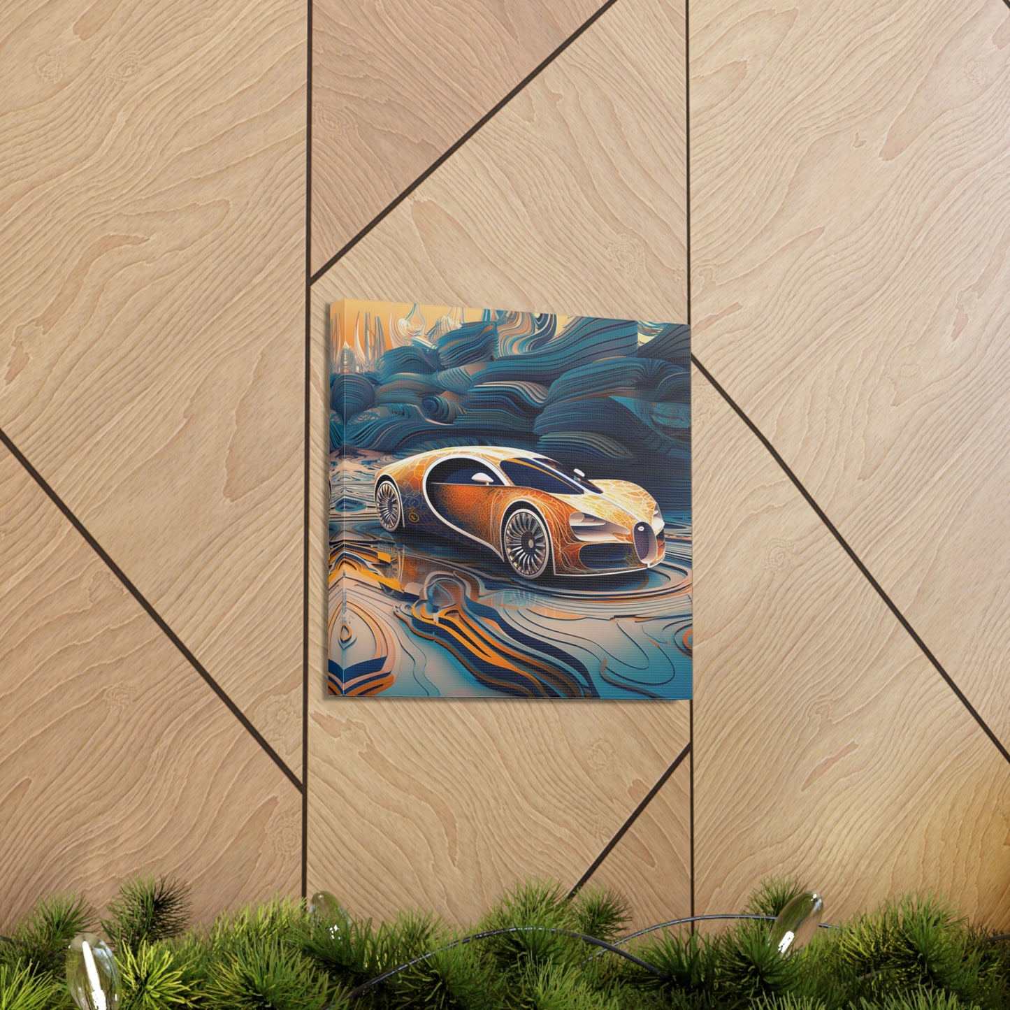 Canvas Gallery Wraps Bugatti Abstract Flair 1