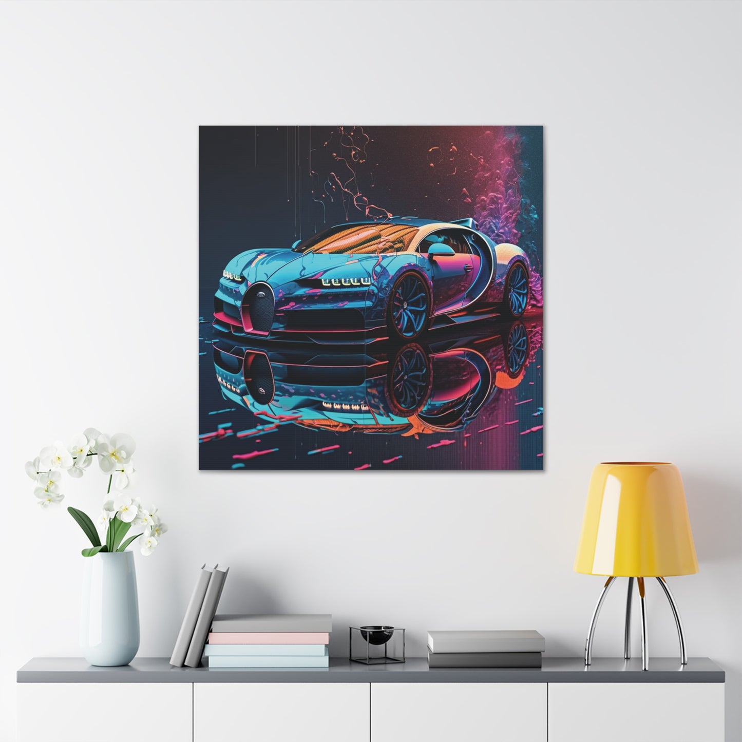 Canvas Gallery Wraps Bugatti Neon Chiron 4