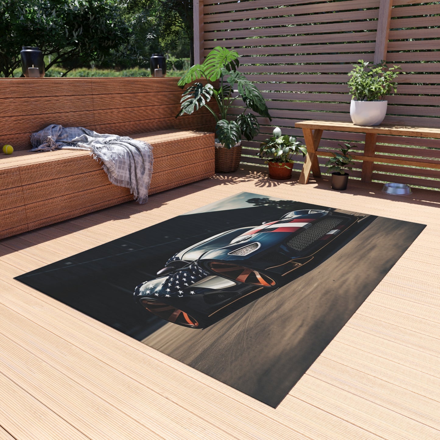 Outdoor Rug  Bugatti Flag American 2