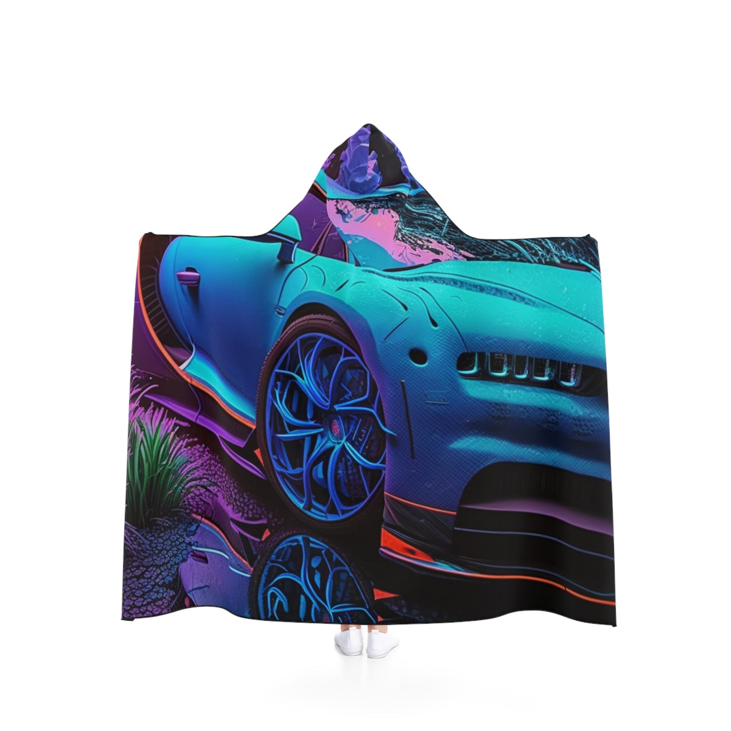 Hooded Blanket Bugatti Neon Chiron 2