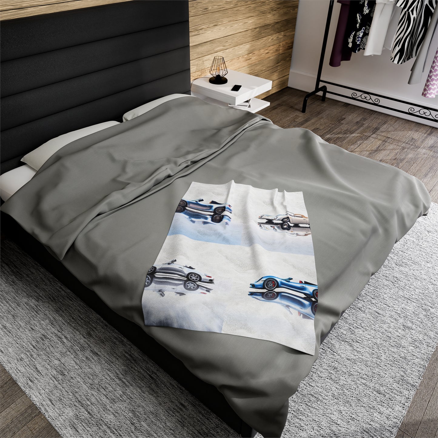 Velveteen Plush Blanket 911 Speedster on water 5